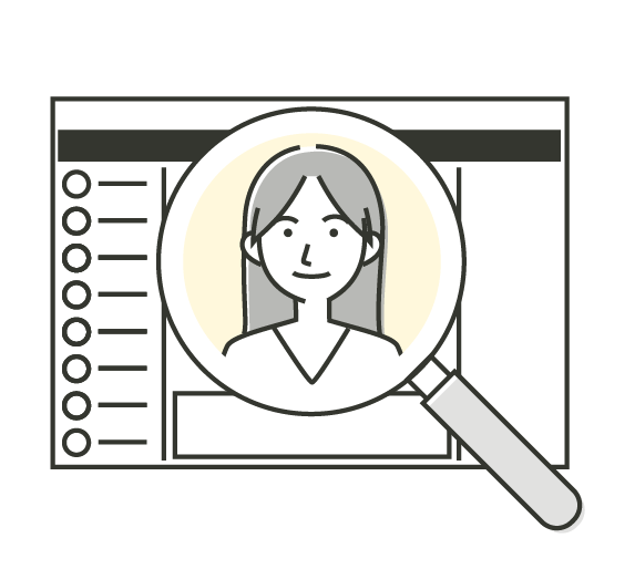 イラスト:チャット画面上で相手が見えている